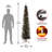 Black Tinsel Tree with Clear Lights-1644550765