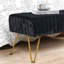 Faux Fur Upholstered Bench-1382432833