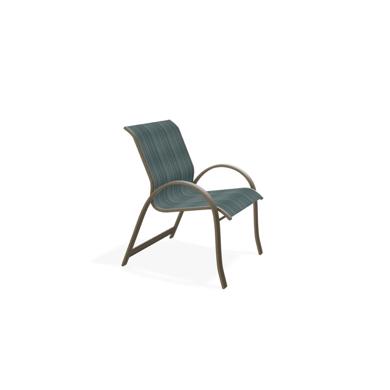 Aruba 1 Outdoor Dining Armchair, Beachwood