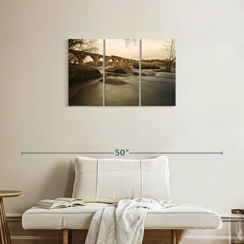 Rorry Train Over James River, 20" H x 33" W