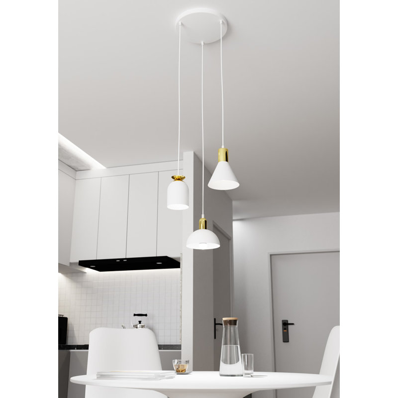 Akhiya 3 - Light Pendant, White