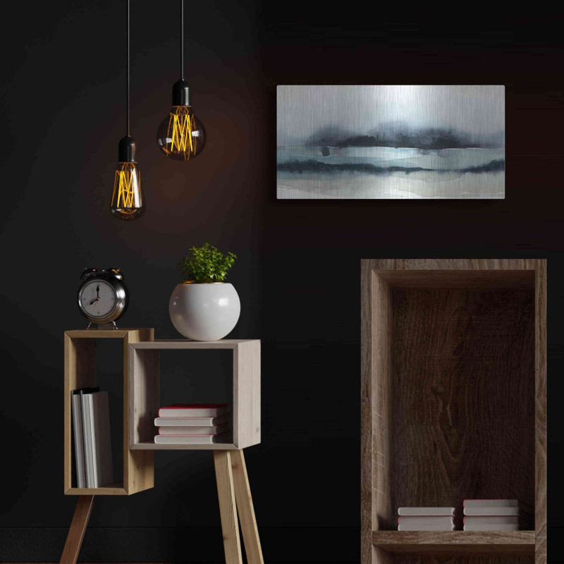 Orren Ellis «Stormy Sea II» par Grace Popp, art mural en métal, H 12 po x l 24 po