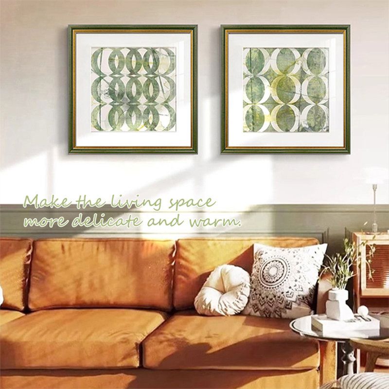 Ensemble de 3 pièces d'art mural Mid-Century, H 23,62 po x l 70,86 po