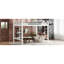Grand lit mezzanine en métal blanc avec échelles doubles, support stable et peu encombrant pour un dortoir efficace-130040999