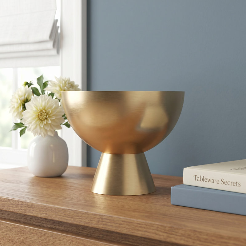 Corla Handmade Metal Decorative Bowl - Set of 1