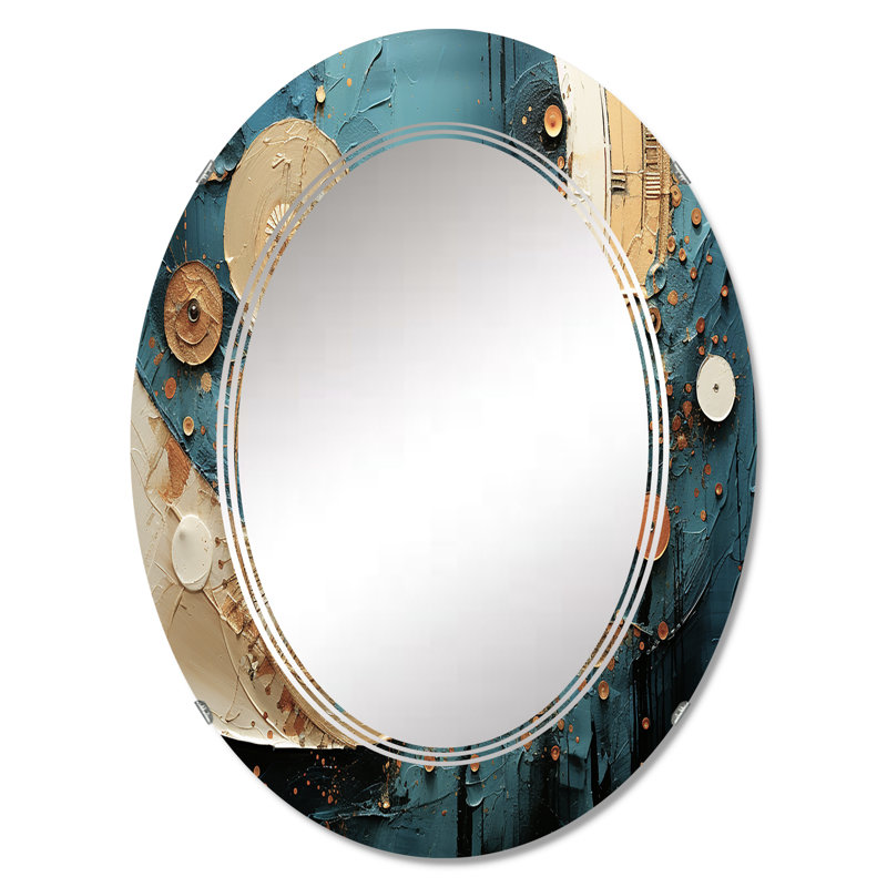 Lurganure - Miroir mural moderne ovale, 30 po x 20 po