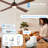 4 Blade Solid Wood Ceiling Fan With Light,whisper-quiet Dc Motor, Led Integrated Dimmable, 3 Color Temperatures, Smart Control, 3 Downrods (6"/12"/24")-1280667073
