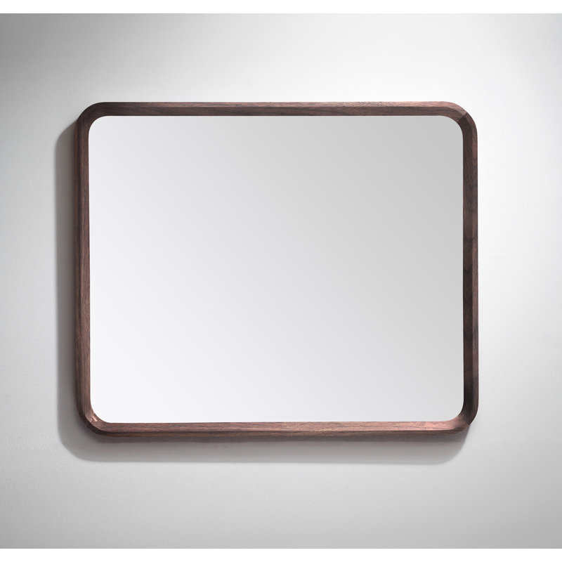 Vela Mirror, Dark Walnut, 29.5" x 35.5"