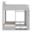 Triple Bunk Bed With Storage Shelves And Hooks-950262606