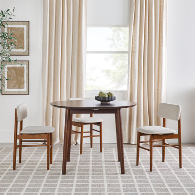 Linelle Solid Wood Extendable Dining Table