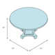 Claudine 53'' Round Dining Table