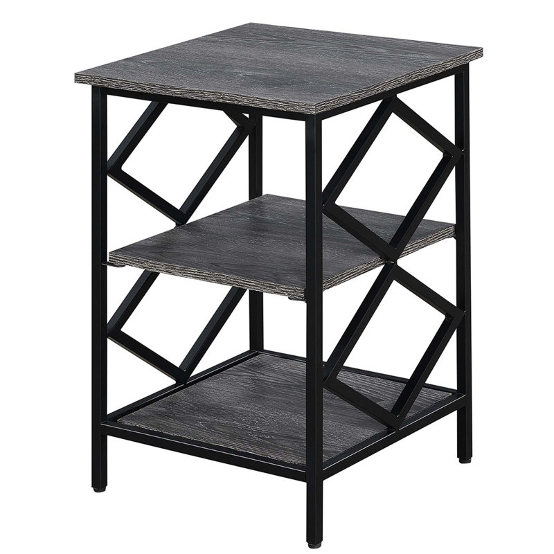 Coolkeeran End Table, Weathered Gray/Black