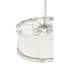 Amaud 6 - Light Silver Drum Pendant