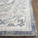 Tapis gris clair/bleu oriental Chewning