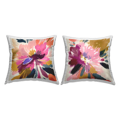 Floral Outdoor Throw Pillow