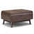 Distressed Chestnut Brown Faux Leather