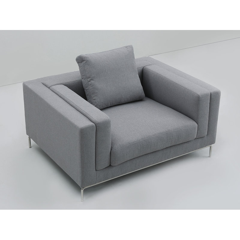 Fauteuil en polyester Rode, Gris Coventry