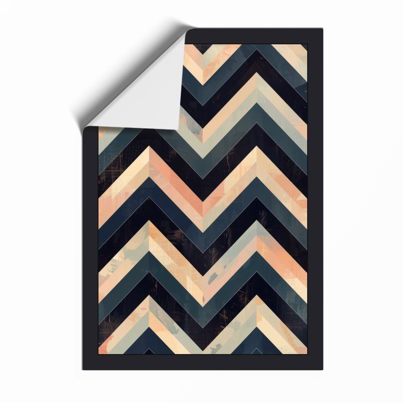 Chevron Rhythm Geometric - Print, Unframed, A1 - 84.1 x 59.4 cm