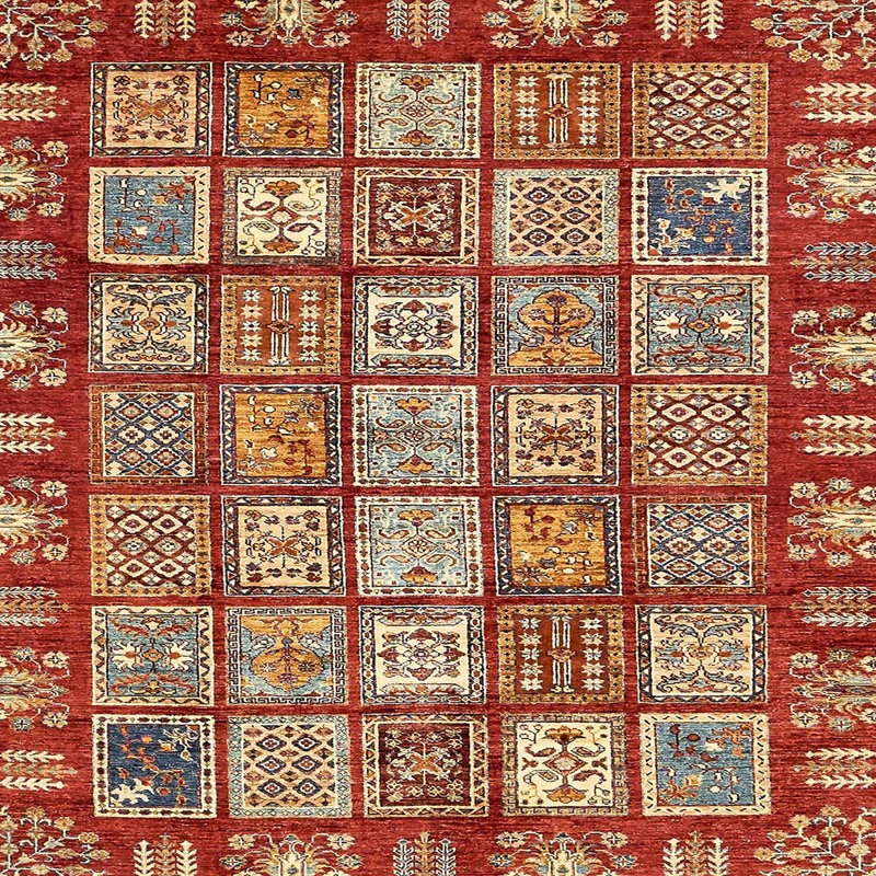 Abstract Indoor Rug, Square 4'