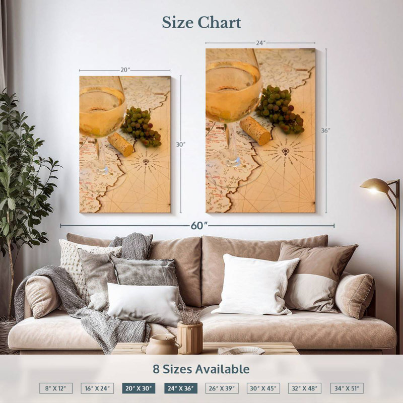 Yarlin Winery Map, 36" H x 24" W
