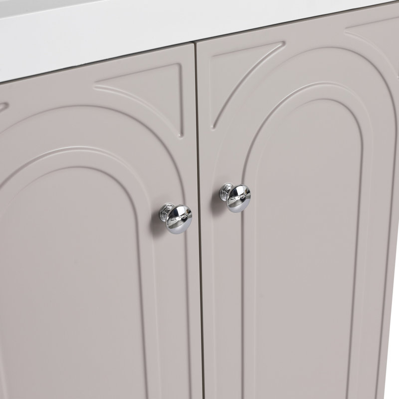 Meuble-lavabo sur pied 24 po avec lavabo en résine