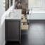 Meuble-lavabo de 44 po blanc et chêne-475837941