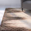 Tapis décoratif en brun à motif géométrique Amersfort-22960445