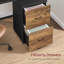 44.5 cm W 2 -Drawer Wheels / Casters included Mobile Filing Cabinet