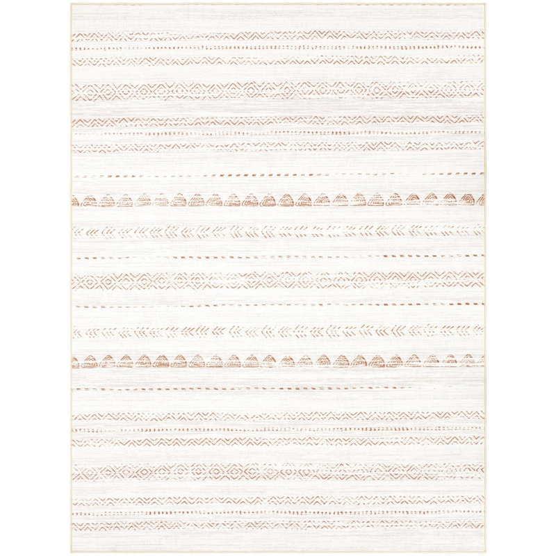 Tapis moderne bohème géométrique lavable à la machine, doux et antidérapant, motif abstrait marocain, idéal pour le salon, la chambre ou la chambre d'enfant.