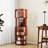Acrylic Semi-Transparent Rotating Bookshelf-107426682