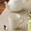 Ensemble de 4 tasses 3D Le Chou blanc Le Jardin - Tasses à café et à thé en grès ivoire Heirloom