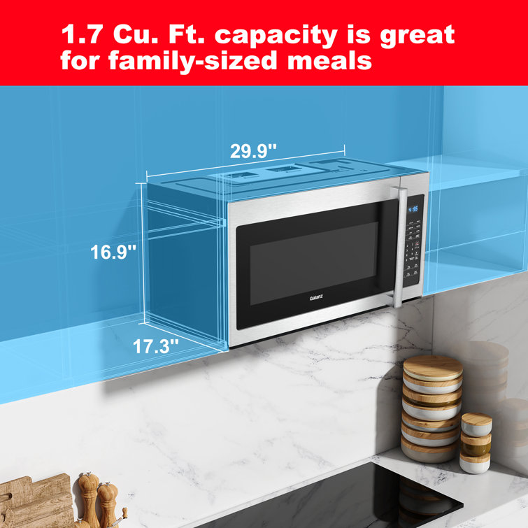 1.7 cu ft microwave countertop