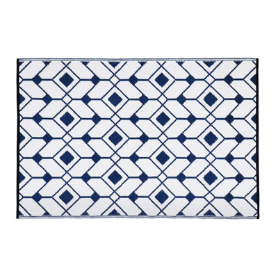 Rectangle Geometric Indoor / Outdoor Area Rug