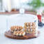 Libbey Round Wood Server Cake Stand with Glass Dome