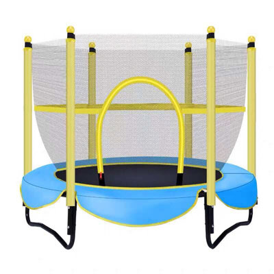 Intexca Round Backyard Trampoline with Safety Enclosure