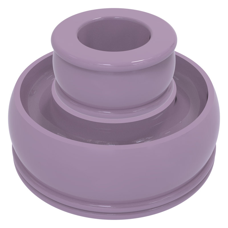 1.75'' H Brass Tabletop Tealight Holder, Lavender