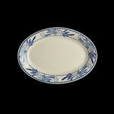 Oval Platter Rolled Edge Blue Mex