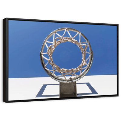 Under The Basketball Hoop Canvas Print
