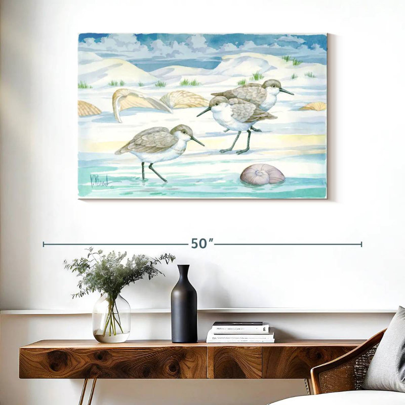 Shell Island Sandpipers, 26" H x 39" W