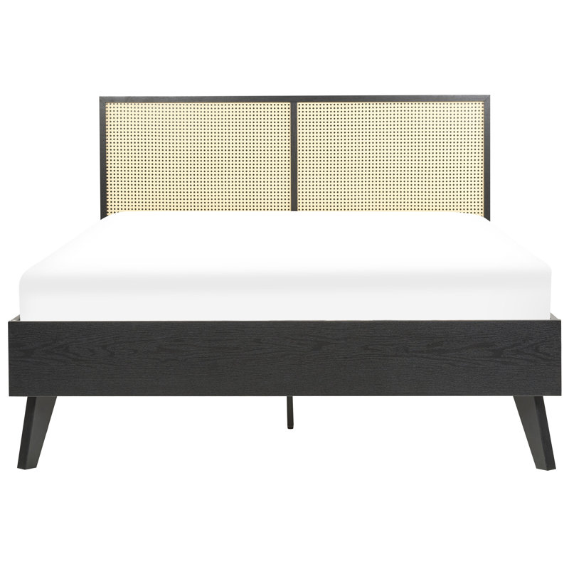 Adedapo Bed, Black, European Double (140 x 200cm)