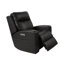 Fauteuil inclinable en cuir triple avec zéro gravité et soutien lombaire-437587318