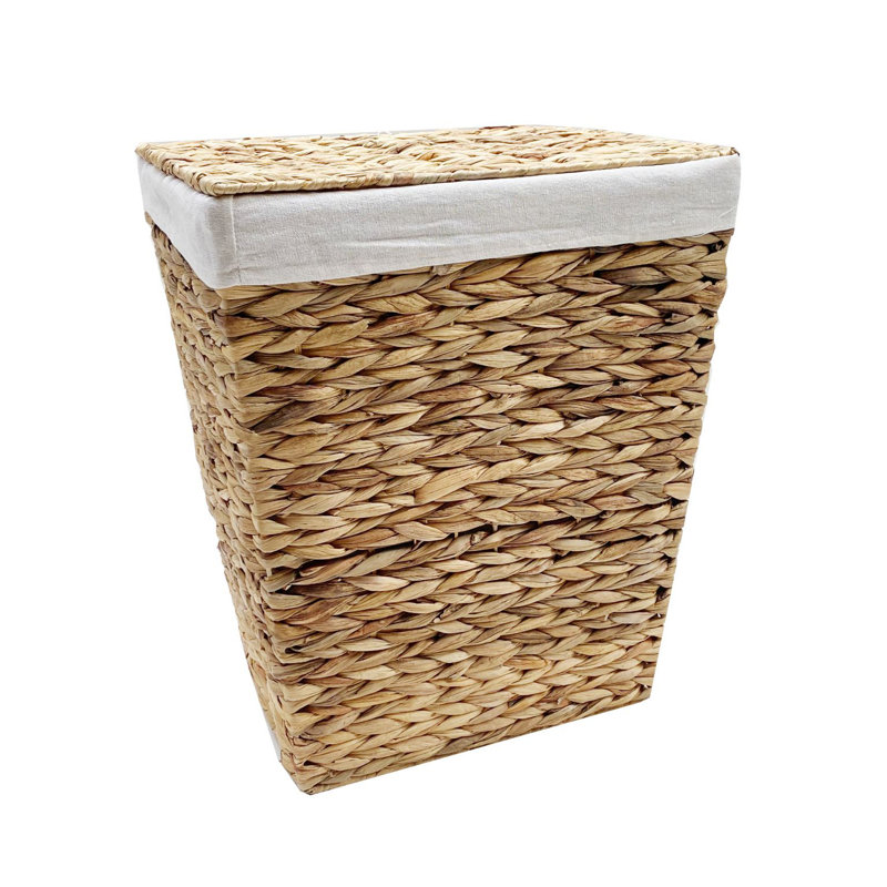Wicker Laundry Basket, 55cm H x 45cm W x 36cm D