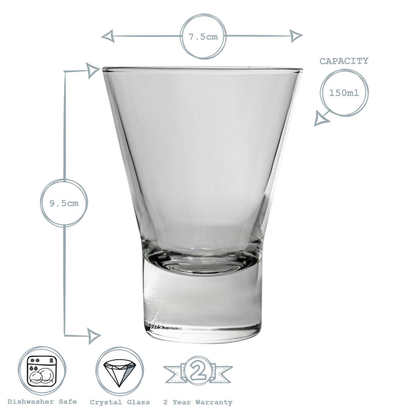Ypsilon Water Glasses, 24, 150ml