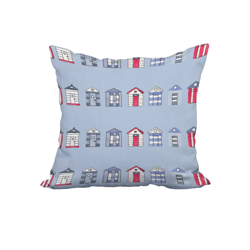 Housse et insert de coussin multi carré, 20 po x 20 po, Bleu