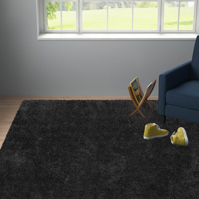 Assar Black Area Rug