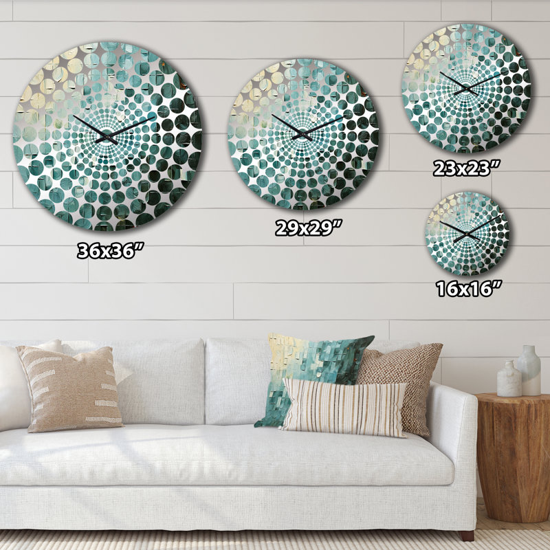 Aliyat - Horloge murale peinture abstraite, Petit