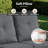 Outdoor Wicker 5 - Person Modular Patio Conversation Set with Cushions-101908413