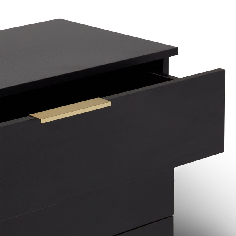 Glenhaven Manufactured Wood Wardrobe, Pitch Black