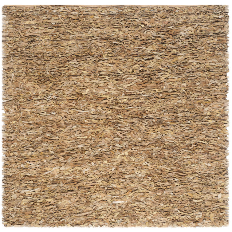 Assar Handmade Shag Light Gold Area Rug