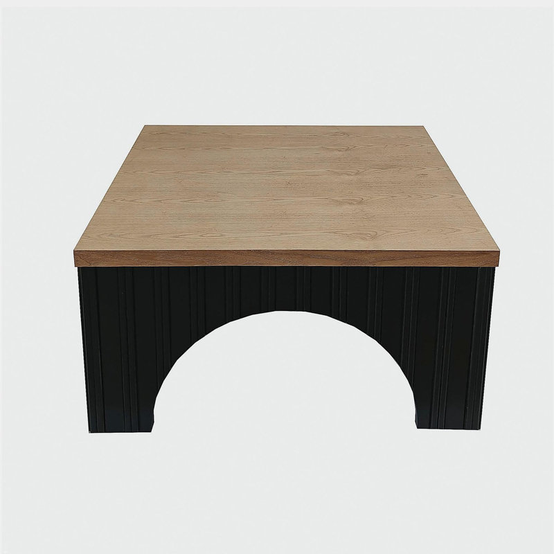 Table basse rustique carrée - Style campagne moderne